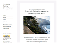 Tablet Screenshot of noeticsociety.org